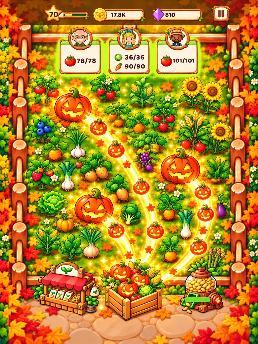The seasonal pumpkin event in Sorrel Farm